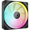 CORSAIR iCUE LINK LX120 RGB 120 mm PWM Ventola Confezione Singola - Doppio Anello Luminoso - Richiede iCUE LINK System Hub (Venduto Separatamente) - Tecnologia CORSAIR AirGuide - Nero
