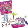 Mega Brands MEGA Barbie - Barca dei Sogni di Malibu, playset da costruire da 317 pezzi, include 3 mini bambole, 2 cuccioli e tanti accessori, giocattolo per bambini,, 6+ anni, HPN79