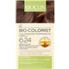 BIOCLIN Bio Colorist Colorazione Permanente Capelli 6.24 Biondo Scuro Beige Rame