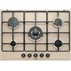 Glem Gas GT755SA Piano Cottura 5 Fuochi a Gas 70 cm (1 Bruciatore Tripla Corona) colore Sabbia