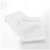 Douceur d'Intérieur, 2 guanti da bagno (15 x 21 cm) teneresse bianco, spugna tinta unita