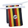 AZ FLAG Ghirlanda 6 Metri 20 Bandiere Uganda 21x15cm, Bandiera Ugandese 15 x 21 cm - Festone Bandierine