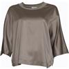 Peserico Blusa Donna maniche raglan Tortora