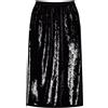 Twinset Milano gonna donna longuette con paillettes Nero