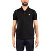 Stone Island polo uomo in cotone piquet Nero