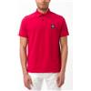 Stone Island polo uomo in cotone piquet Rosso