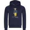 Polo Ralph Lauren felpa uomo Polo Bear con cappuccio Blu