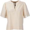 Twinset Milano blusa donna con dettaglio in pizzo Beige