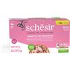 Schesir Cat Complete Nutrition Lattina Multipack 6x50G TONNETTO CON PROSCIUTTO