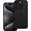 BREEZY CUSTODIA BACK COVER SHELL RIGIDA ANTISCIVOLO TRAFORATA PER APPLE IPHONE 15 PRO BLACK