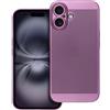 BREEZY CUSTODIA BACK COVER SHELL RIGIDA ANTISCIVOLO TRAFORATA PER APPLE IPHONE 16 PURPLE