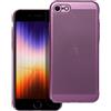 BREEZY CUSTODIA BACK COVER SHELL RIGIDA ANTISCIVOLO TRAFORATA PER APPLE IPHONE 7 8 SE 2020 2022 PURPLE