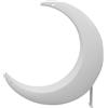 Majestic HAMMY MOON - Sedia a sdraio a mezzaluna da interno e esterno con illuminazione LED RGB, telecomando, batteria ricaricabile, base in metallo e due catene per utilizzo come dondolo