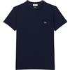 LACOSTE T-shirt Uomo in cotone Pima Blu