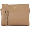 Tommy Hilfiger Donna Borsa a Tracolla Legacy Mini con Manico, Beige (Safari Canvas), Taglia Unica
