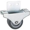 Dörner + Helmer Set di 4 ruote per parquet, 38 mm x 18 mm, portata 180 kg, ruota TPE, fissaggio direzionale, acciaio zincato