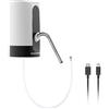 InnovaGoods® Dispenser d'Acqua Automatico Ricaricabile 4W, Facile da Usare, Adatto a Caraffe Standard 5, 8, 20L, Include Cavo USB, Bianco, Standard, Silicone