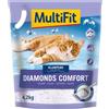 MultiFit Lettiera Gatto Diamonds Comfort Silice Agglomerante 4.2KG