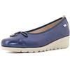 Valleverde Donna Mocassino con Zeppa VS10330 Blu Taglia 39 Blu