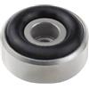 Dynavox piedini in alluminio mini, set di 4 unità, con ammortizzatori in gomma, max. 10 kg per piedino, ottimali per dispositivi HiFi e apparecchiature audio, argento