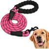 Edipets, Guinzaglio per Cani, Impugnatura Imbottita, Riflettente, Guinzaglio Addestramento per Cani, per Cuccioli, Piccoli, Medi e Grandi, 120 cm, 150 cm, 220 cm (2.2 m, Rosa)