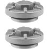 eMagTech Tappo di scarico dell'olio in alluminio, 2 pezzi, vite di scarico dell'olio compatibile con Yamaha compatibile con Wolverine Kit di ricambio per tappo dell'olio per moto 4HC-15351-00-00