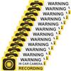 Briny River 12pcs Adesivo Per Registrazione Telecamera Auto 15 X 5 Cm, Giallo, Vinile, Minimalista, Tinta Unita, Per Dash Cam, Avviso Di Sorveglianza, Adatto A Auto, Barche E Camper