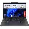 Lenovo - Notebook 14 Pollici ThinkPad E14 Gen 6, Pc Portatile Professionale con Windows 11 Pro, Intel Core Ultra 7 155H, RAM 16GB DDR5 512GB SSD NVMe, Laptop Grafica Intel Audio Dolby Camera FHD 1080p
