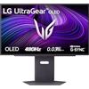 LG UltraGear OLED 27GX790A Monitor Gaming 27, QHD (2560x1440), OLED, 480Hz, 0,03ms (GtG), G-Sync, FreeSync Premium Pro, HDR True Black 400, HDMI 2.1, DisplayPort 2.1, Nero