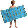 FEELJAM Telo mare per bambini 70 x 140 cm, Blu Asciugamani da spiaggia, senza sabbia coperta da spiaggia
