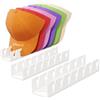 Lifewit 3 Pezzi Porta Cappellini con Visiera, Plastica Porta Cappelli per Berretto da Baseball, Appendi per Organizzazione Dell'armadio, Salvato 7 Cappelli Appendi, Bianco