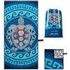 OCOOPA Asciugamano da spiaggia in microfibra ad asciugatura rapida, extra large, 160 x 80 cm, senza sabbia, super leggero, per piscina, campeggio, picnic, yoga, palestra, sport