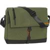 COMIX Campus - Messenger, Borsa Tracolla Regolabile, 2 Tasche Interne Imbottite Porta PC e Tablet 14'', Tasca Frontale, Patta con Fibbia e Tracolla Regolabile, 35x29Hx11 cm, Verde