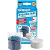 WC-Star Set di ricarica per pulizia e freschezza dalla cassetta di risciacquo al WC | 8 pastiglie di freschezza attive blu e 4 pietre anticalcare | Freschezza e purezza senza acqua bloccata