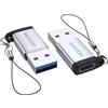 MOGOOD Adattatore USB C Femmina a USB 3.0 Maschio, Connettore Cavo per Magsafe Watch iPhone11 12 13 14 Pro Max,SE, Samsung Galaxy S23, S22, S21