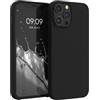 kwmobile Cover per Apple iPhone 12 Pro Max Custodia - Back Case per Smartphone in Silicone TPU - Protezione Gommata - nero matt