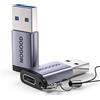 MOGOOD Adattatore USB C Femmina a USB 3.0 Maschio, Ricarica Veloce 3A 5Gbps, Compatibile Apple Watch Magsafe, iPhone 15 16 17 Pro, Galaxy S24 S25 Ultra, Pixel 9, MacBook iPad PC