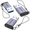 MOGOOD Adattatore USB C Femmina a USB 3.0 Maschio, Connettore Cavo per Magsafe Watch iPhone11 12 13 14 Pro Max,SE, Samsung Galaxy S23, S22, S21