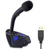 KLIM Voice V2 + Microfono USB da Scrivania + Novità Versione + Suono di Alta qualità + Registrazione e Riconoscimento Vocale, Live, Youtube, Podcast + Microfono PC Compatibile Windows Mac PS4 + Blu