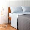 Bassetti Zucchi Completo Letto Matrimoniale 100% Cotone - Set Lenzuola (1 Lenzuolo Sopra 240x280; 1 Lenzuolo Sotto Con Angoli 175x200; 2 Federe 50x80 cm) VARIANTE: Luce
