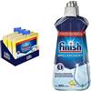 Finish Curalavastoviglie al Limone, 3 Prodotti da 250 ml di Cura Lavastoviglie & Brillantante Lavastoviglie al Limone, 2 Prodotti da 500 ml di Brillantante