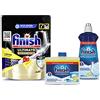 Finish Ultimate Infinity Shine Pastiglie Lavastoviglie Lemon, 80 Pastiglie per Lavastoviglie + Finish Curalavastoviglie Limone + Finish Brillantante, Additivo Lavastoviglie