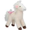 Depesche 13481 Miss Melody Cavallo Bianco Crema, con Morbida criniera, Peluche di Circa 18 cm con Fiocco Rosa, Multicolore, One Size