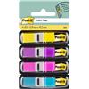 Post-it® Index Segnapagina removibili Post-it® Index Mini con dispenser vivaci assortiti 4 confezioni da 35 - 683-4AB