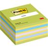 Post-it® Foglietti riposizionabili Post-it® Notes Cubo Neon 76x76 mm assortiti 450 ff 2028-NB