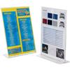 Tecnostyl Porta avvisi in acrilico verticale con base a ''T'' trasparente Tecnostyl 1/3 A4 - PB103