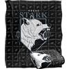 LOGOVISION Game Of Thrones House Stark Coperta super morbida al tatto setoso - 152 x 127 cm