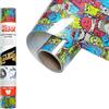 Siser EasyPattern PLUS Glitter - Vinile Termotrasferibile Monsterock 50 x 30 cm, Termovinile Glitterato Scintillante con Motivi Prestampati, Compatibile con Plotter Da Taglio