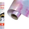 Siser EasyPattern PLUS Glitter - Vinile Termotrasferibile Abstract Rainbow 50 x 30 cm, Termovinile Glitterato Scintillante con Motivi Prestampati, Compatibile con Plotter Da Taglio