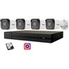 Hikvision Kit Videosorveglianza Nvr POE 4 Canali IP Bullet 2mpx 500GB